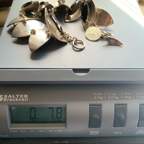 Sterling Silver black c.z. stone necklace - Picture 11 of 14